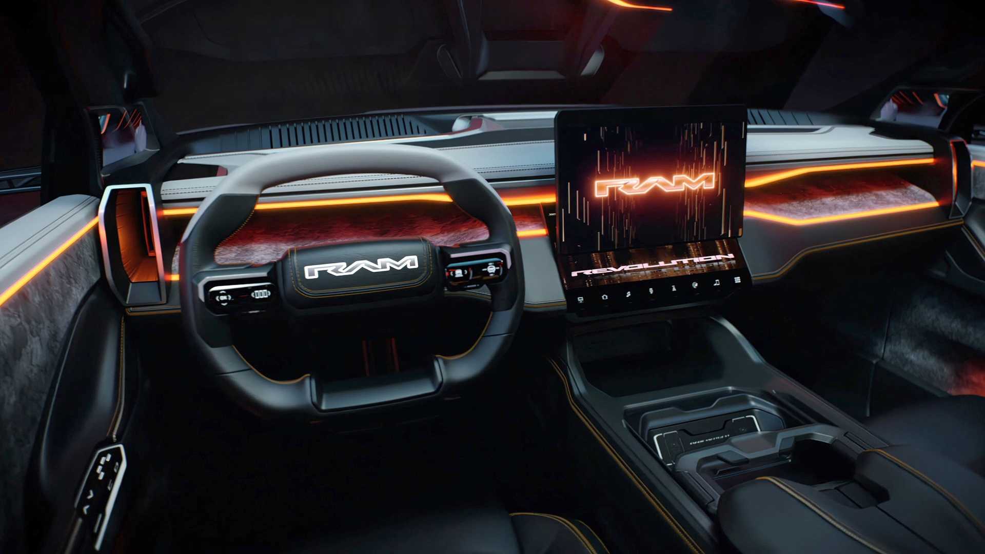 RAM Revolution电动皮卡概念车全球首发