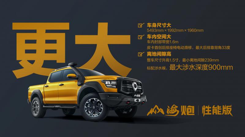 长城皮卡山海炮性能版成都车展首秀